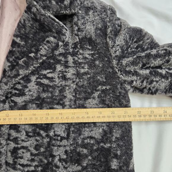NWOT Rosemunde Madrid Faux Fur Coat Large ( EU 40) Gray Super Soft Cozy Warm - Picture 11 of 12